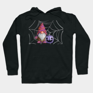 Halloween Gnome with Purple Pumpkin Hoodie